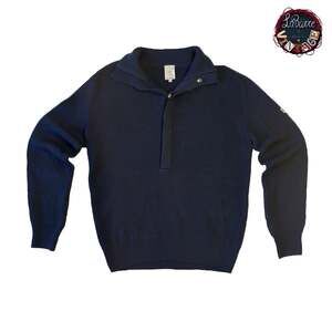 Maserati Collection 100% Virgin Wool Ribbed Half-Zip Sweater